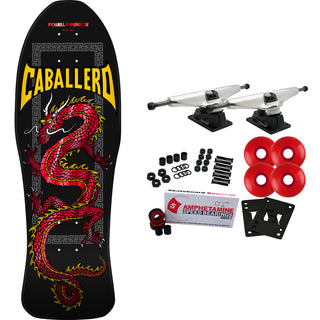 Powell Peralta Skateboard Complete Steve Caballero Chinese Dragon Red Foil Old School Reissue