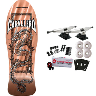 Powell Peralta Skateboard Complete Cab Chinese Dragon Copper Foil Old School Reissue