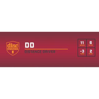 Discmania Disc Golf S-Line DD Distance Driver 11/6/-3/2 White/Orange 175 grams