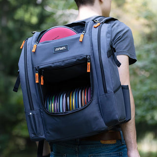 MVP Discs Sports Disc Golf Backpack Bag - Voyager Lite Backpack - Blue