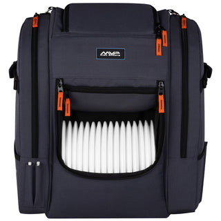 MVP Discs Sports Disc Golf Backpack Bag - Voyager Lite Backpack -Charcoal
