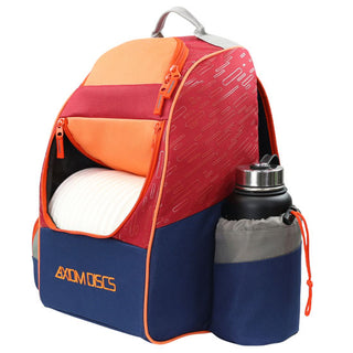 Axiom Discs Disc Golf Backpack Bag - Shuttle Backpack Velcro Edition - Orange/Ruby