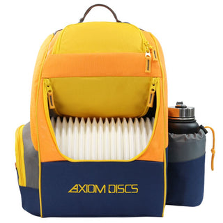 Axiom Discs Disc Golf Backpack Bag - Shuttle Backpack Velcro Edition - Yellow/Orange