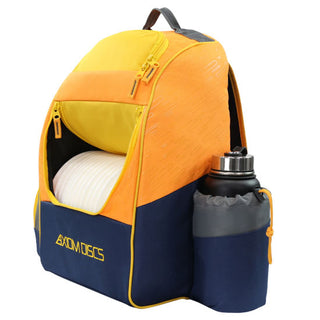 Axiom Discs Disc Golf Backpack Bag - Shuttle Backpack Velcro Edition - Yellow/Orange