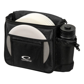 Latitude 64 Disc Golf Slim Hex Shoulder Bag Black