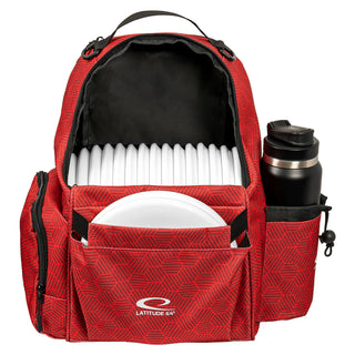 Latitude 64 Disc Golf Swift Hex Backpack Bag Red