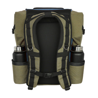 MVP Disc Golf Bag James Conrad Voyager Signature Backpack Olive/Blue