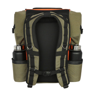 MVP Disc Golf Bag James Conrad Voyager Signature Backpack Olive/Orange