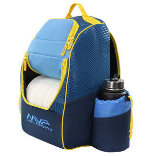 MPV Discs Disc Golf Backpack Bag - Shuttle Backpack Velcro Edition - Cobalt/Midnight