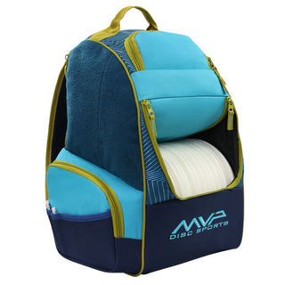 MPV Discs Disc Golf Backpack Bag - Shuttle Backpack Velcro Edition - Sand/Ocean