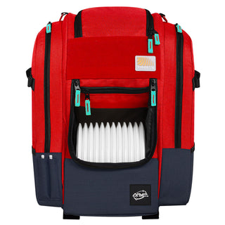 MVP Disc Golf Bag Voyager Slim Backpack Red