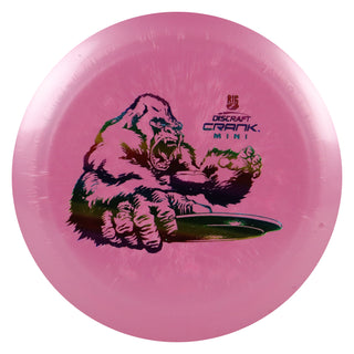 Discraft Disc Golf Big Z Crank Mini 6" Thrower or Marker Dark Pink/Rainbow