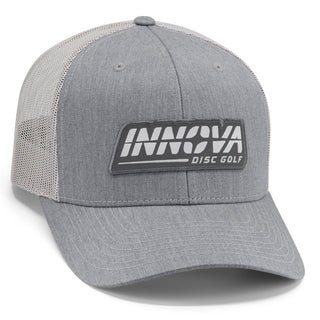 Innova Disc Golf Burst Woven Patch Trucker Hat Heather Gray/Light Gray