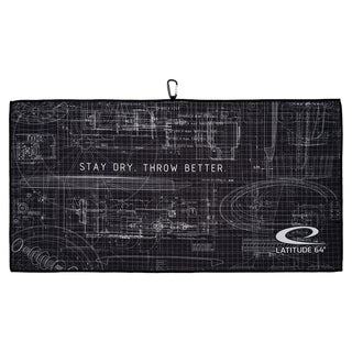 Latitude 64  Disc Golf Microfiber Waffle Towel - Stay Dry Tech