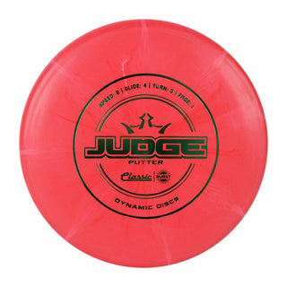 Dynamic Disc Golf Putter Classic Burst Judge Red/Green 173 grams