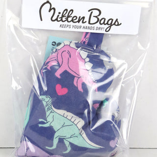 Mitten Bags Disc Golf Clay Grip Sack - Moisture Absorbing Bag - Dino
