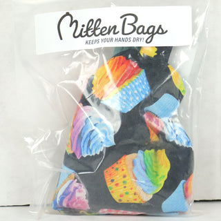 Mitten Bags Disc Golf Clay Grip Sack - Moisture Absorbing Bag - Cupcakes