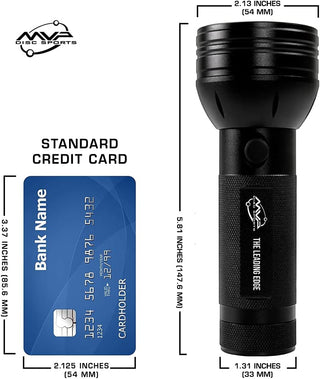MVP Disc Golf UV Flashlight for Glow in the Dark Discs Night Disc Golf - Choose Size
