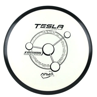 MVP Disc Golf Fission Tesla Distance Driver 9/5/-1.5/2 White 164 grams