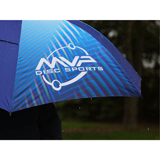 MVP Disc Golf Large UV Square Umbrella - Blue