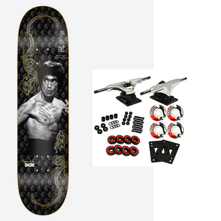 DGK x Bruce Lee Skateboard Complete Balance Embossed 8.25" x 31.85"