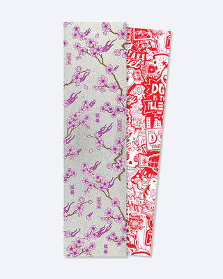DGK Skateboard Griptape Fire Blossom White 9" x 33" Grip Tape Sheet
