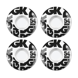 DGK Skateboard Wheels 54mm Street Formula 101A White
