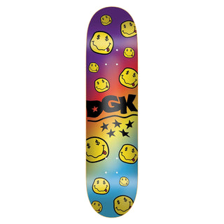 DGK Skateboard Deck Smiley Rainbow 8.06"