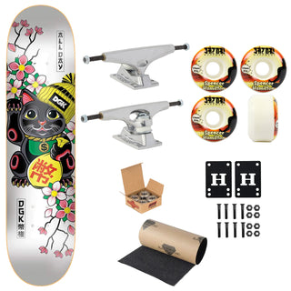 DGK Premium Skateboard Lucky Cat 8.25" Krux Trucks, Satori Wheels, Indy Bearings