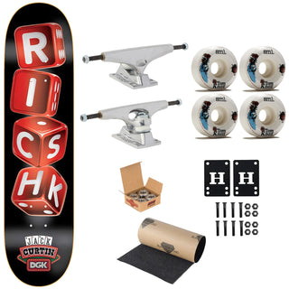 DGK Premium Skateboard Curtin Risk 8.38" Krux Trucks, SML Wheels, Indy Bearings