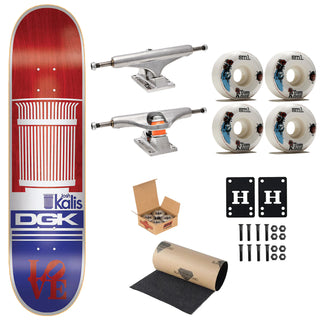 DGK Premium Skateboard Kalis Heritage 8.06" Independent Trucks, SML Wheels, Indy Bearings