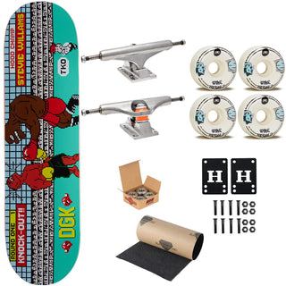 DGK Premium Skateboard Williams 8-Bit TKO 8.0" Independent Trucks, SML Wheels, Indy Bearings