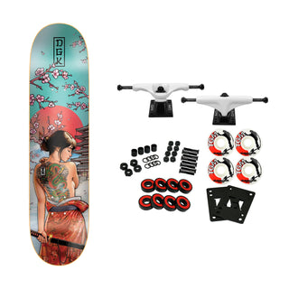 DGK Skateboard Complete Crimson Lotus 8.0" x 31.85"