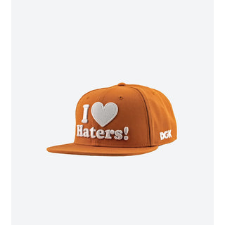 DGK Skateboards Hat Haters Snapback Burnt Orange/White