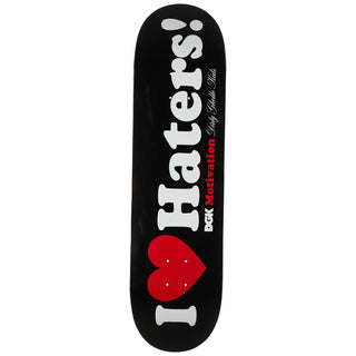 DGK Skateboard Deck Haters Black 8.38" x 32.215"