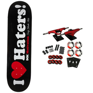 DGK Skateboard Complete Haters Black 8.38" x 32.215"