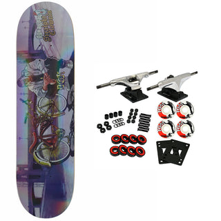 DGK Skateboard Complete Straight Clownin Holographic 8.38" x 32.215"