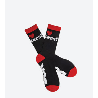 DGK Skateboards Socks Haters Black/Red