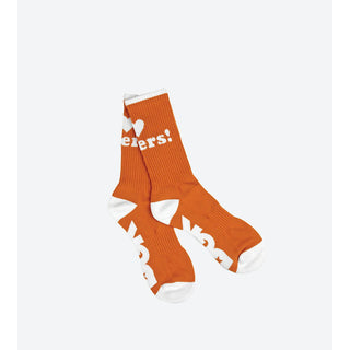 DGK Skateboards Socks Haters Burnt Orange/White
