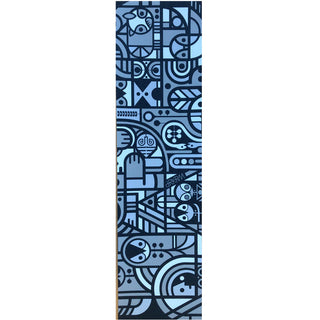 Darkroom Skateboard Griptape Hieroglyphic Blue 9" x 33"