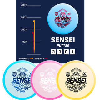 Discmania Premium Disc Golf Set 3 Pack of Discs - Mentor, Rockstar, Sensei