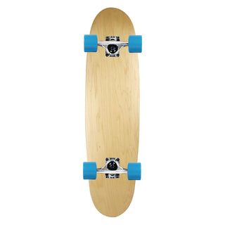 Moose Skateboard Complete Natural 7.5" x 28.75" Cruiser with 59mm Blue Wheels