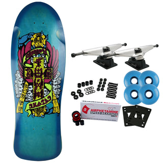 Dogtown Old School Skateboard Complete Dressen Hands Blue Fade Blue 10.25"