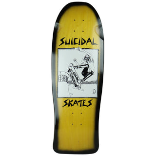 Dogtown Old School Skateboard Deck Pool Skater Fade Yellow 10.12" x 30.32"