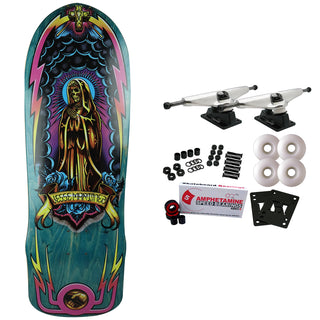Dogtown Old School Skateboard Complete Martinez Guadalupe Handshake Blue 10"