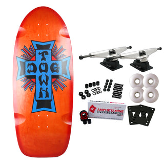 Dogtown Skateboard Complete Old School Big Cross Rider Orange/Red