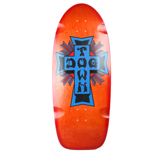 Dogtown Skateboard Deck Old School Big Cross Rider Orange/Red