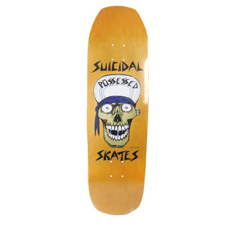 Dogtown Skateboard Deck Old School Suicidal Punk Pool Shape Yellow