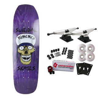 Dogtown Skateboard Complete Old School Suicidal Punk Pool Shape Purple