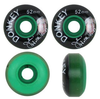 52mm 99A Wheels Donkey Super Slim Green (27mm Wide) Set of 4